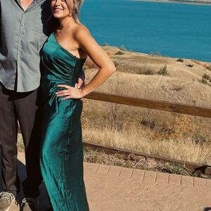 Jade Satin Dress - Bridesmaid dress